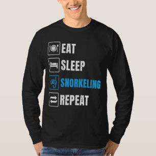 Iss Schlaf Wiederholung Schnorcheln Scuba Diver Di T-Shirt