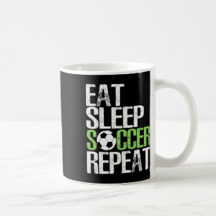 Iss Schlafe Fußball Wiederhole Cooles Sport Spiele Kaffeetasse