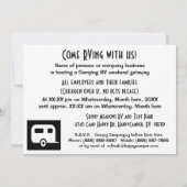 Iss schlafen FISH! Sie sind auf einer Camping-Reis Einladung (Rückseite)