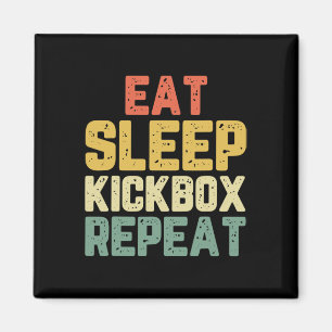Iss Schlafen Kickbox Wiederholen Kickboxen Kick Bo Magnet