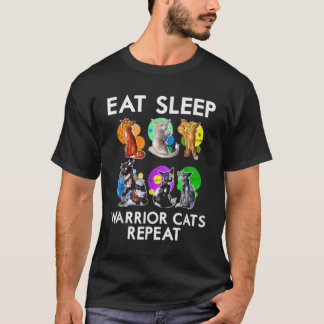 Iss schlafende Kriegerkatzen T-Shirt