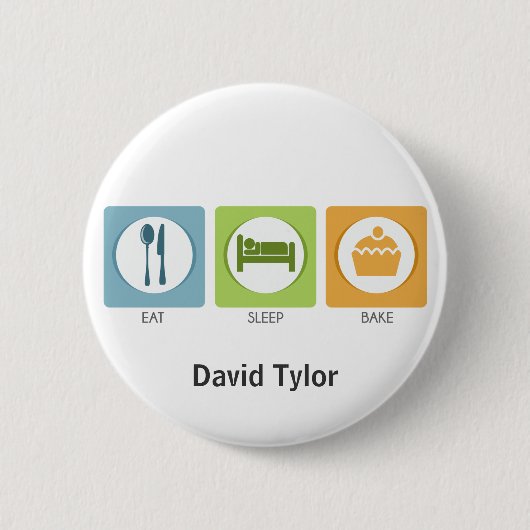 Iss Schlafkuchen! Button (Vorderseite)