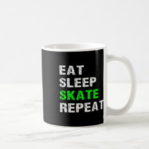 Iss Skate Iss Skate Wiederholen Roller Skater Skat Kaffeetasse