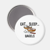 Iss Sleep BAGELS Magnet (Vorderseite/Rückseite)