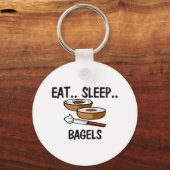Iss Sleep BAGELS Schlüsselanhänger (Vorderseite)