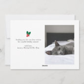 Iss Sleep Be Merry Pet Foto Weihnachten (Rückseite)