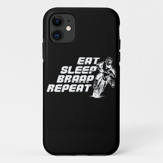 Iss Sleep Braap Wiederholung Geschenk für Motocros Case-Mate iPhone Hülle (Rückseite)