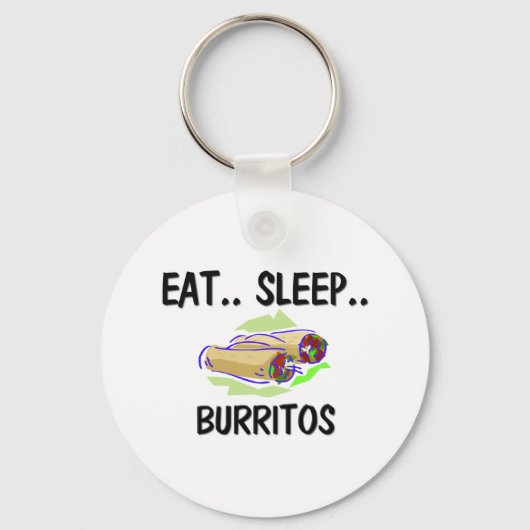 Iss Sleep BURRITOS Schlüsselanhänger (Vorderseite)
