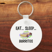 Iss Sleep BURRITOS Schlüsselanhänger (Vorderseite)