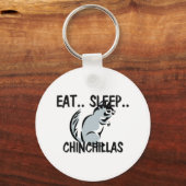 Iss Sleep CHINCHILLAS Schlüsselanhänger (Vorderseite)