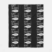 Iss Sleep Fish Fleecedecke (Vorderseite)