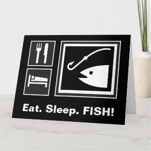 Iss Sleep FISH! Karte