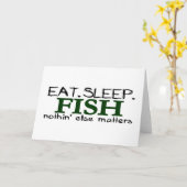 Iss Sleep Fish Karte (Gelbe Blume)