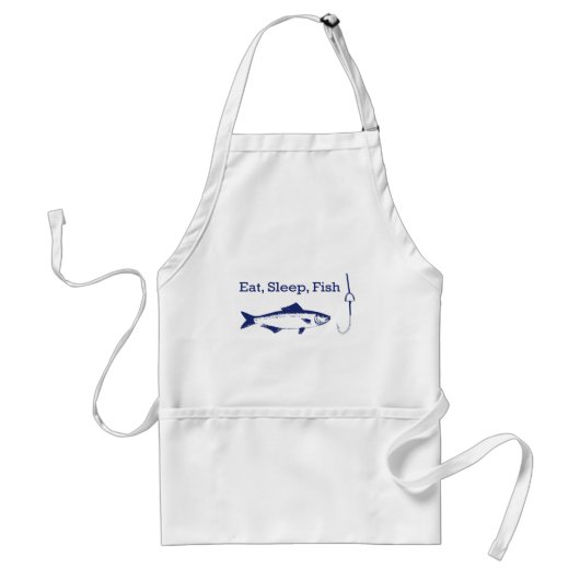Iss Sleep Fish Schürze (Vorne)