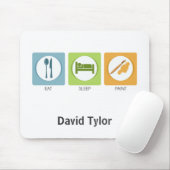 Iss Sleep Paint Mousepad (Mit Mouse)