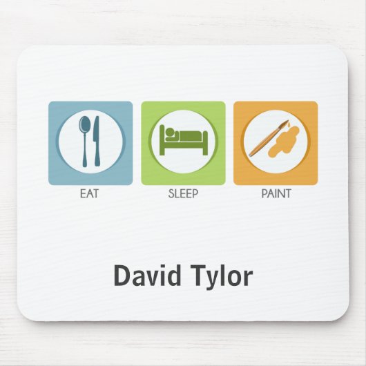 Iss Sleep Paint Mousepad (Vorne)
