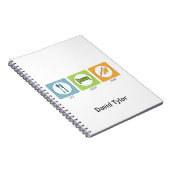 Iss Sleep Paint Notizblock (Rechte Seite)