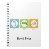 Iss Sleep Paint Notizblock (Vorderseite)