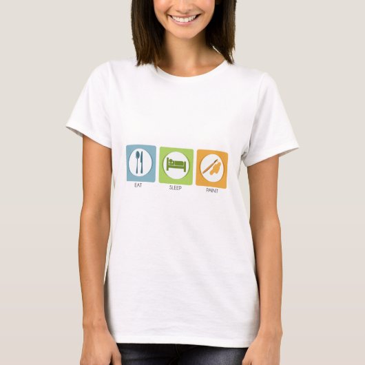Iss Sleep Paint T-Shirt (Vorderseite)
