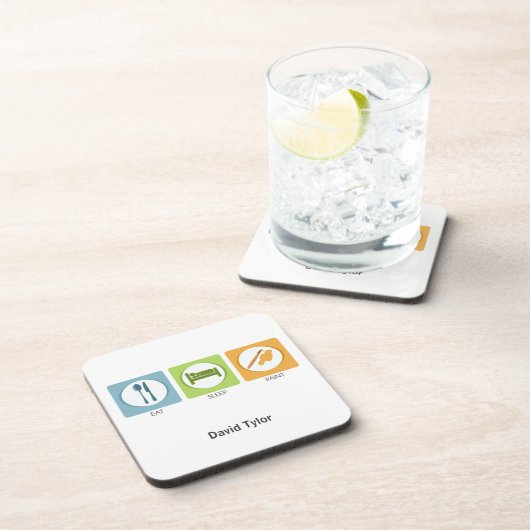 Iss Sleep Paint Untersetzer (Rechte Seite)