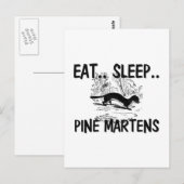 Iss Sleep PINE MARTENS Postkarte (Vorne/Hinten)