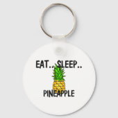 Iss Sleep PINEAPPLE Schlüsselanhänger (Vorderseite)