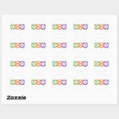 Iss Sleep Plumb Runder Aufkleber (Blatt)