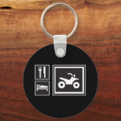 Iss Sleep QUAD! Schlüsselanhänger (Vorderseite)