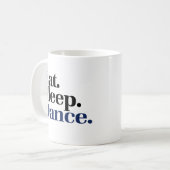 Iss Sleep TANCE Kaffeetasse (Vorderseite Links)