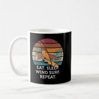 Iss Sleep Windsurf Wiederholung Retro Vintager Son Kaffeetasse