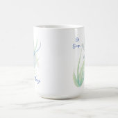Iss Sleep Yoga, Fun Sprichwort Wasserfarben Dragon Kaffeetasse (Mittel)