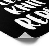 Iss Strick Sleep Wiederholen Dunkles Poster (Ecke)