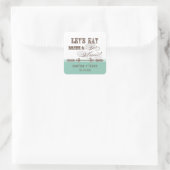 Iss, trink n heirate passende Aufkleber oder Siege (Tasche)
