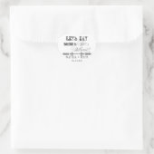 Iss, trink n heirate passende Aufkleber oder Siege (Tasche)