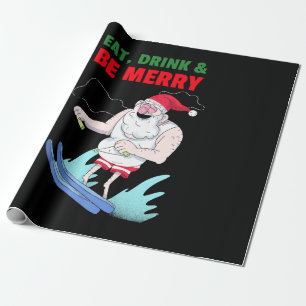 Iss, trink & sei fröhlich Weihnachten Geschenkpapier