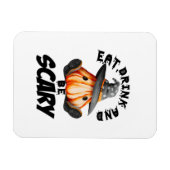 Iss, trink und hab Angst Retro Cool Magnet (Horizontal)
