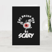 Iss, trink und hab Angst Retro-Klassiker Karte (Vorderseite)