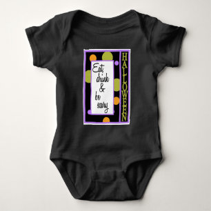 Iss, trink und sei gruselig baby strampler