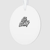 Iss, trink und sei gruselig Basic Clean Ornament (Vorderseite)