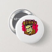 Iss Trink Und Sei Gruselig Frankenstein Halloween Button (Vorne & Hinten)