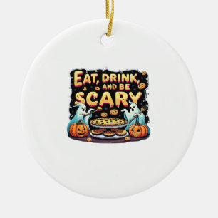 Iss, trink und sei gruselig Gruselige Backstube Ha Keramik Ornament