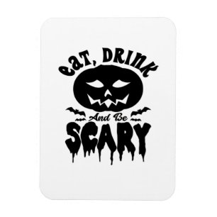 Iss Trink Und Sei Gruselig Halloween Licht Cool Ei Magnet