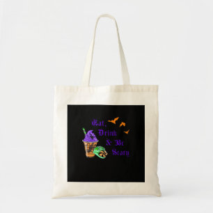 Iss, trink und sei gruselig Halloween Minimal Saub Tragetasche