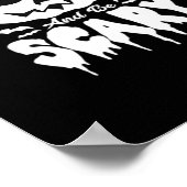 Iss, trink und sei gruselig Halloween Retro Klassi Poster (Ecke)
