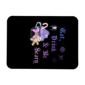 Iss, trink und sei gruselig Hexmas Cooler einzigar Magnet (Horizontal)