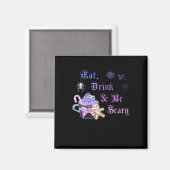 Iss, trink und sei gruselig Hexmas Cooler einzigar Magnet (Vorderseite/Rückseite)