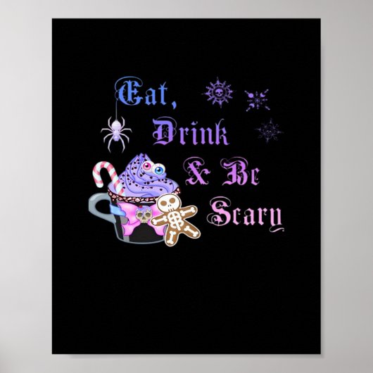 Iss, trink und sei gruselig Hexmas Cooler einzigar Poster (Vorne)