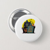 Iss, trink und sei gruselig Klassisch Einfach Button (Vorne & Hinten)