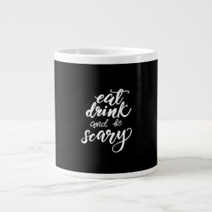 Iss Trink Und Sei Gruselig Lustig Halloween Vintag Jumbo-Tasse