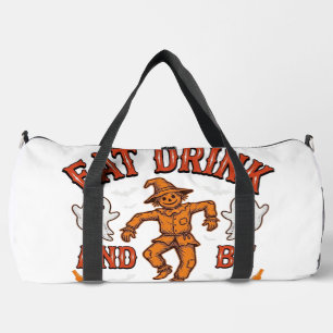 Iss, trink und sei gruselig, Vintage-Halloween-Shi Duffle Bag